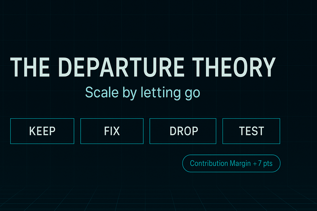 The Departure Theory: scale by letting go